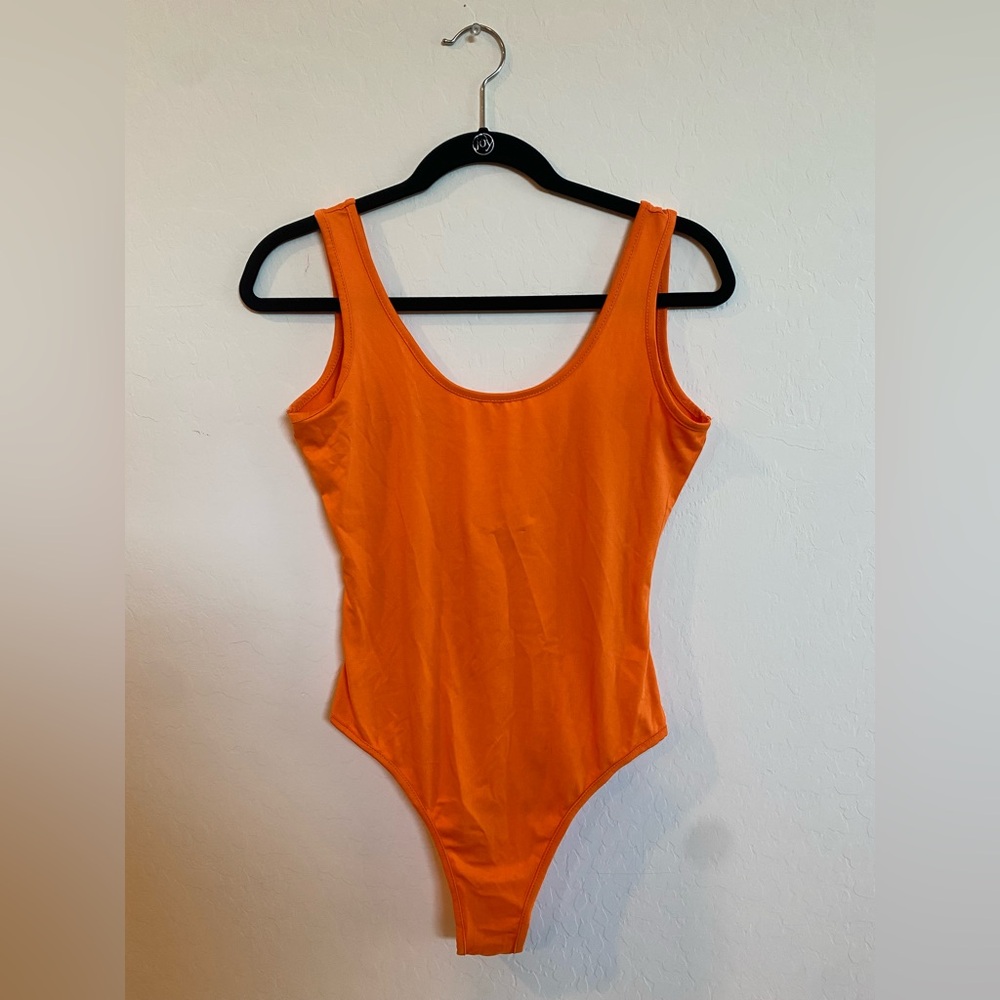 Orange One Piece Swimsuit